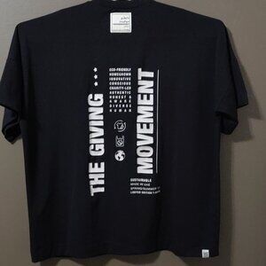 The Giving Movement Black Oversized Tee Unisex XL